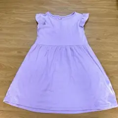 H&M ワンピース 120cm 130cm 女の子　ラベンダー色