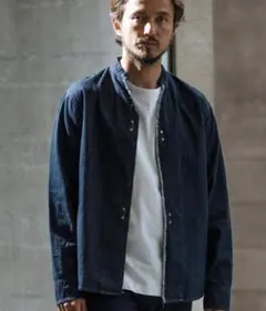 ms5729-denim hook skipper shirt デニムシャツ