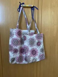 ハンドメイドひまわり柄トートバッグセット