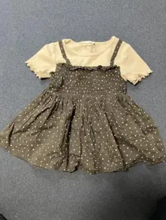 110cmドット柄チュニック 夏服