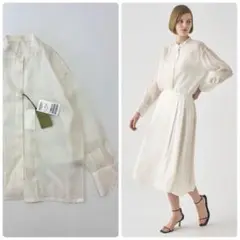 25ss 新品 ジョンスメドレー コットン シルク オーガンジー ブラウス