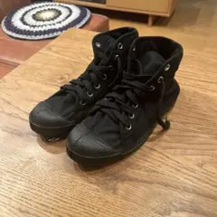 【未使用品】アニエスベー♫黒いハイカットスニーカー22.5