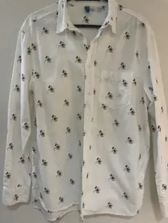 H&M ミッキーマウスプリントコットン長袖シャツ