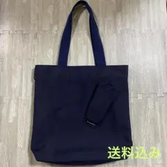 R. NEWBOLD ポケット付き トートバッグ ネイビー