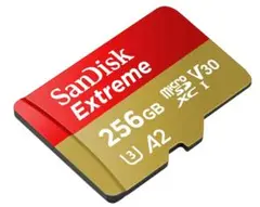 SanDisk Extreme 256GB MicroSDカード