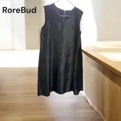 RoreBud 黒 ノースリーブ ワンピース