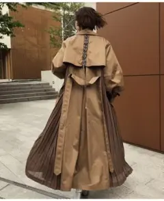 ameri vintage バルーンスリーブプリーツ トレンチ