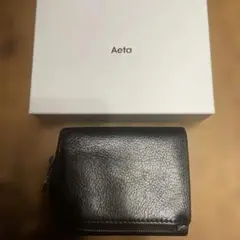 Aeta ブラック 三つ折り財布　【最終価格】