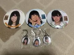 NMB48 渡辺美優紀　みるきー　缶バッジ　キーホルダー　ストラップ　セット