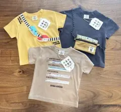 【新品未使用】すずかわあやこ 新幹線 鉄道 半袖 Tシャツ 90cm セット