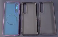 Xperia 1 Ⅳ用　ソフトケース３つ　おまけ付き：ガラスフィルム3枚