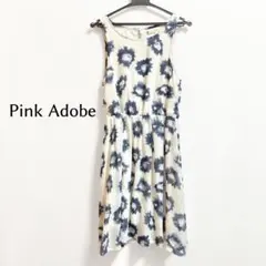 pink adobe 花柄ノースリーブワンピース　匿名配送