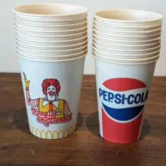 PEPSI ペプシコーラ紙コップ　各サイズ有り　商品説明の通り giz groupさん専用 ペプシコーラ紙コップ - メルカリ