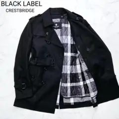 ブラックレーベルクレストブリッジ トレンチコート ライナー付き M ブラック