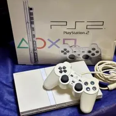 PS2本体 ホワイト SCPH-70000 セット売り SONY PS2 本体 SCPH-70000CW セラミック・ホワイト すぐ遊べる