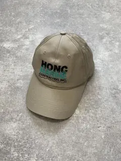 PORT&COMPANY HONC MARINE 企業ロゴ刺繍CAP beige