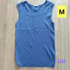 【本日限定価格】GU ノースリーブ カットソー ネイビー Mサイズ