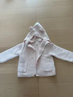 売り切りセール　baby GAP 耳付きフード付きカーディガン 12-18ヶ月