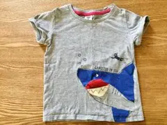 赤ちゃん本舗　110 飛び出す　仕掛け　サメ　デザイン 半袖　Tシャツ