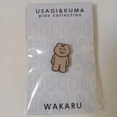 わかるのうさぎとくま　ピンズ　ピンバッジ　ピンバッチ　くま
