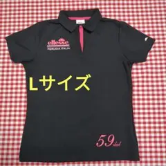ellesse 黒ポロシャツ Lサイズ
