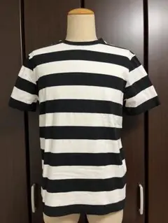 ボーダーTシャツ ホワイト×ブラック Sサイズ