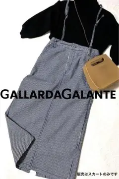 お値下げ中【美品】GALLARDA GALANTEストラップ付ヒッコリースカート