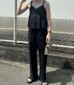 ISOOK ビスチェキャミソール リネンパンツ セットアップ