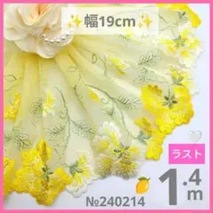 【ラスト】№250214　チュールレース　19cm