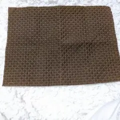 キルティング生地 茶色チェック ベージュ