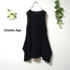 Creatio Age ノースリーブチュニック M-L バックジップ