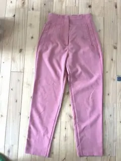 ZARA ハイウエスト ピンク パンツ