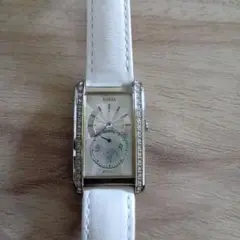 【美品・即日発送】GUESS ホワイトレザー 時計