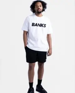 BANKS ロゴ Tシャツ ホワイト Lサイズ　新品未使用