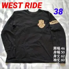 WEST RIDE ウエストライド ロンT ブラック 38