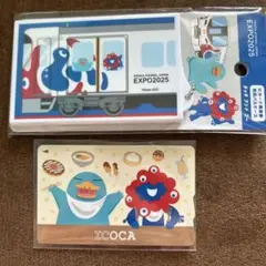 大阪万博限定デザイン　ミャクミャクICOCAとパスケースセット