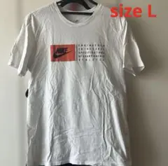 NIKE ナイキ メンズ ロゴ 半袖Tシャツ 白 Lサイズ