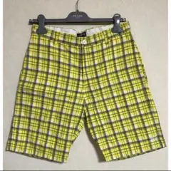 【90s】OLD stussy VINTAGE チェック ハーフパンツ W30