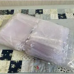 薄紫 プラスチック 巾着袋 多数入