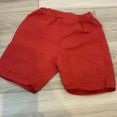 プチバトー PETIT BATEAU 赤 ズボン 6m 67cm 保育園