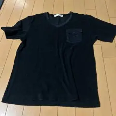 TAKEO KIKUCHI Escape 黒 VネックTシャツ