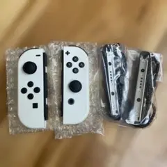 switch コントローラー ジョイコン 左右 ホワイト ストラップ セット