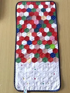 パッチワークマルチカバー　マット　ハンドメイド