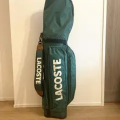 LACOSTE ラコステ ゴルフバッグ　キャディバッグ 希少品】ラコステ ゴルフ メンズ キャディーバック デカロゴ