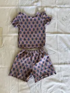 Favon 花柄トップス&パンツ　セットアップ80cm