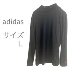 adidas アディダス　ゴルフシャツ ブラック Ｌサイズ　モックネック