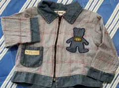 デニム　アウター　80cm　熊　クマ　bear　ジャンパー　ジーンズ　廃盤