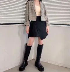 【kastane】ラップミニスカートパンツ