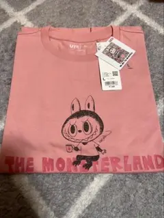 POPMART ✕ ユニクロ ラブブ Tシャツ ピンク　Lサイズ