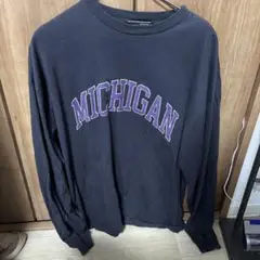 MICHIGAN 長袖Tシャツ L ダークグレー
